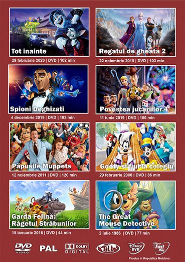 Colectie Disney - volumul 16 - 8 DVD  - Dublat in limba romana