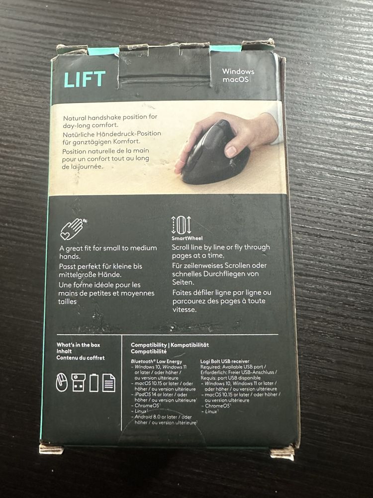 Logitech Lift, right handed, impecabil