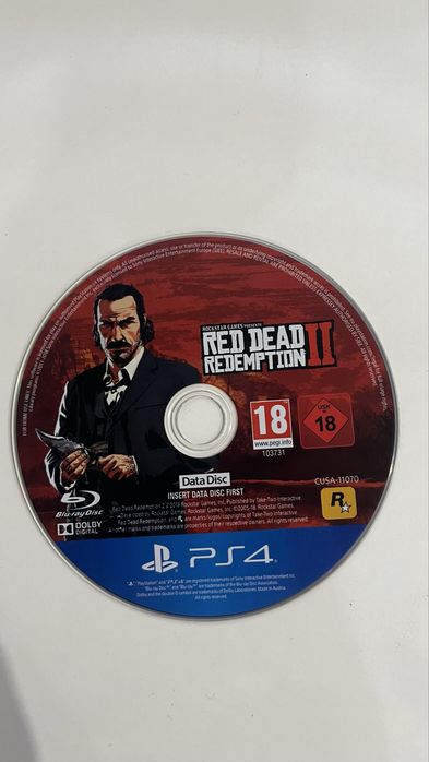 Red Dead Redemption 2 (PS4/PS5) — диск в отличном состоянии