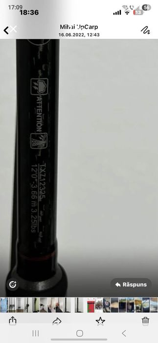 vând 3 lansete Shimano TX7 - 3,66 - 3,25 lbs