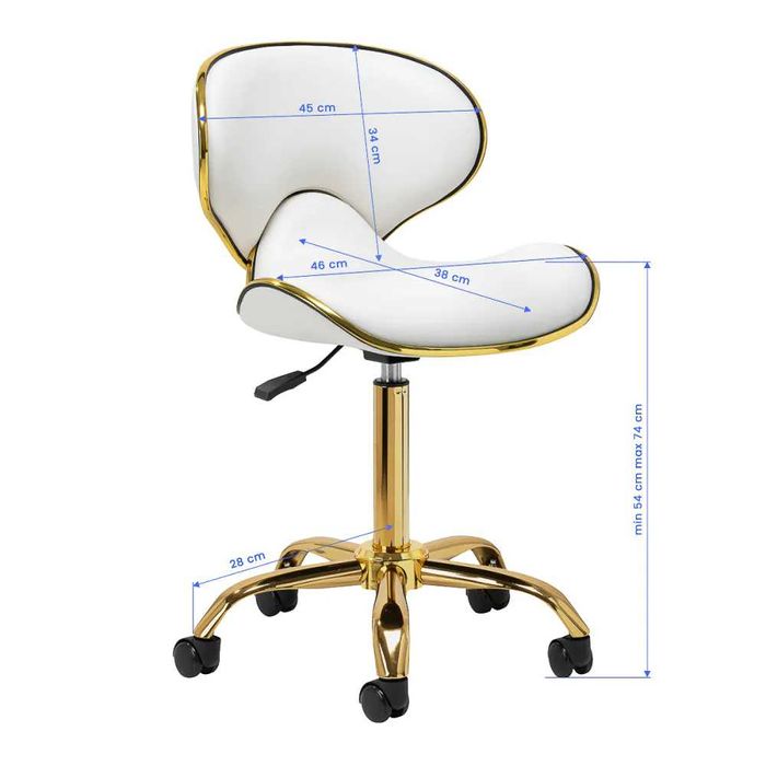 Scaun/taburet cosmetic profesional ,Gabbiano