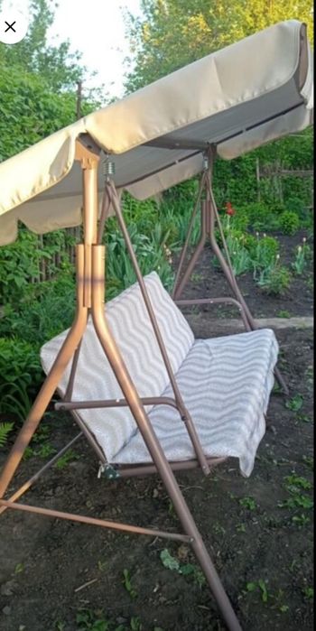 кацели садовые подвеcныe 3-х мeстные,170х110х153 см до 250 кг