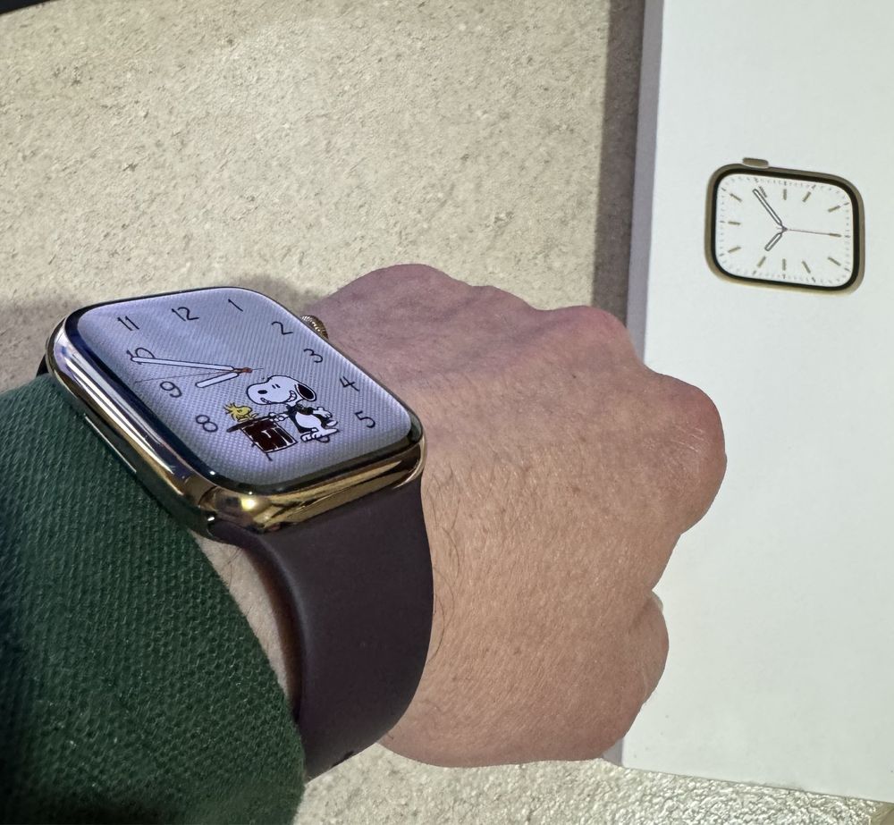 Apple Watch S7 Gold Stainless Steel (inox) 45mm LTE celular