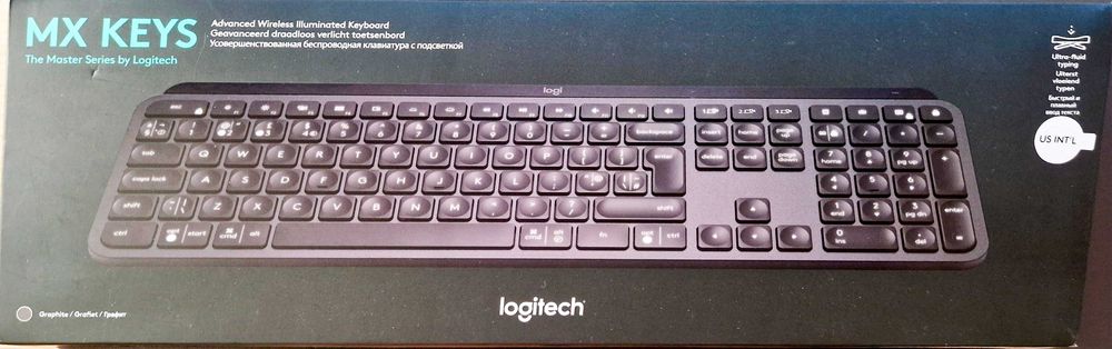 Logitech MX Keys за Windows и MAC безжична клавиатура с подсветка