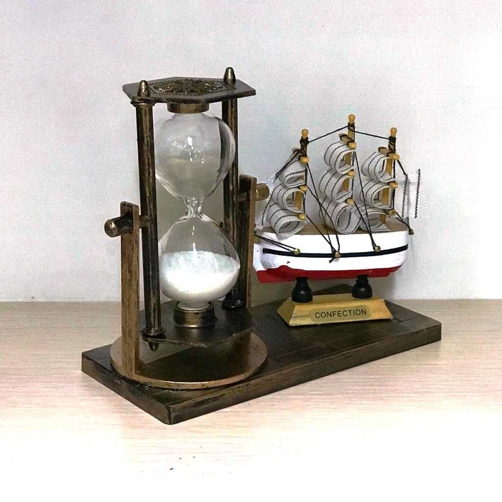 Сувенирные часы песочные Фрегат 15,5х6,5х12,5 см