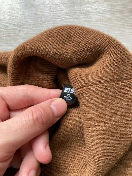 Uniqlo 100% Cashmere мъжко кашмирено поло пуловер кашмир размер XL