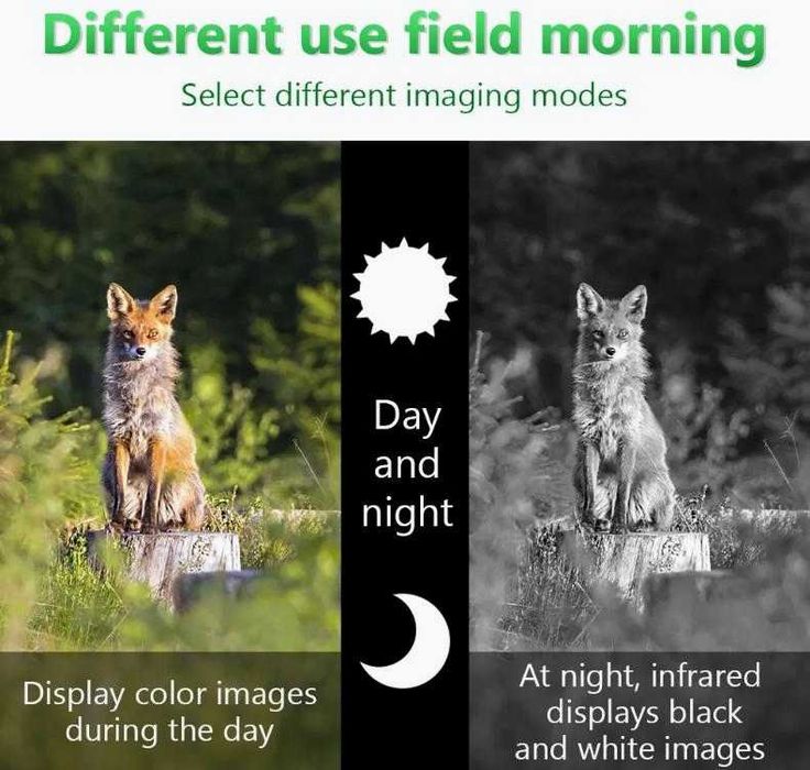 Спортен Водоустойчив Монокуляр Нощно Виждане 2.5K FULL HD Камера Запис