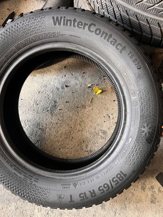 4 anvelope iarna ca NOI 185/65/15 , Continental , 8 mm , DOT 2021