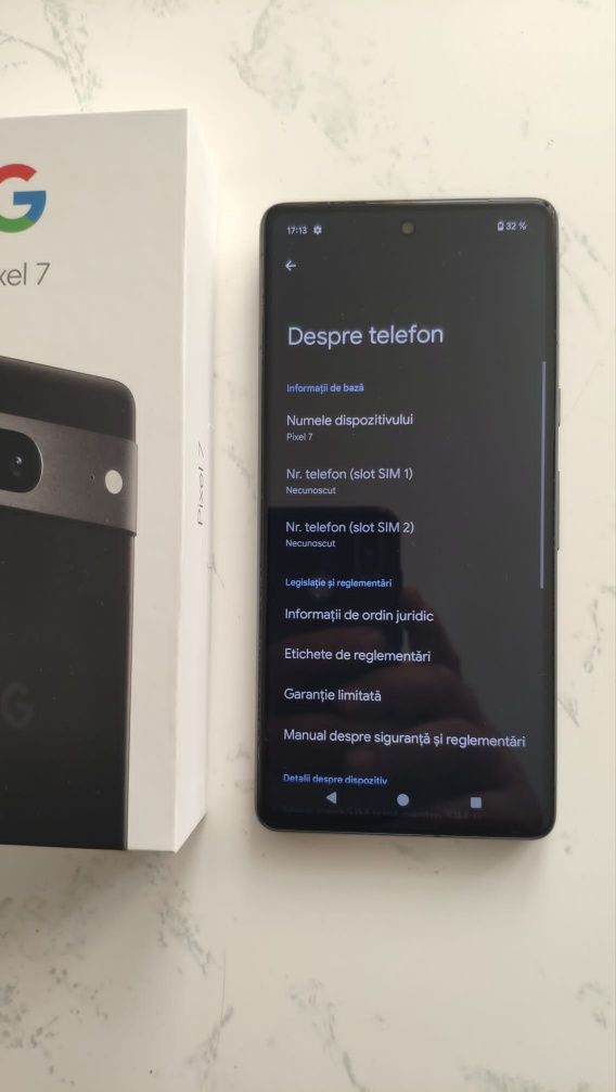 Google Pixel 7- impecabil - full box - 8/256 memorie  - dual SIM