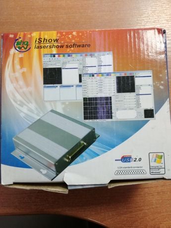 Блок и программа для управления лазерами ILDA DB25