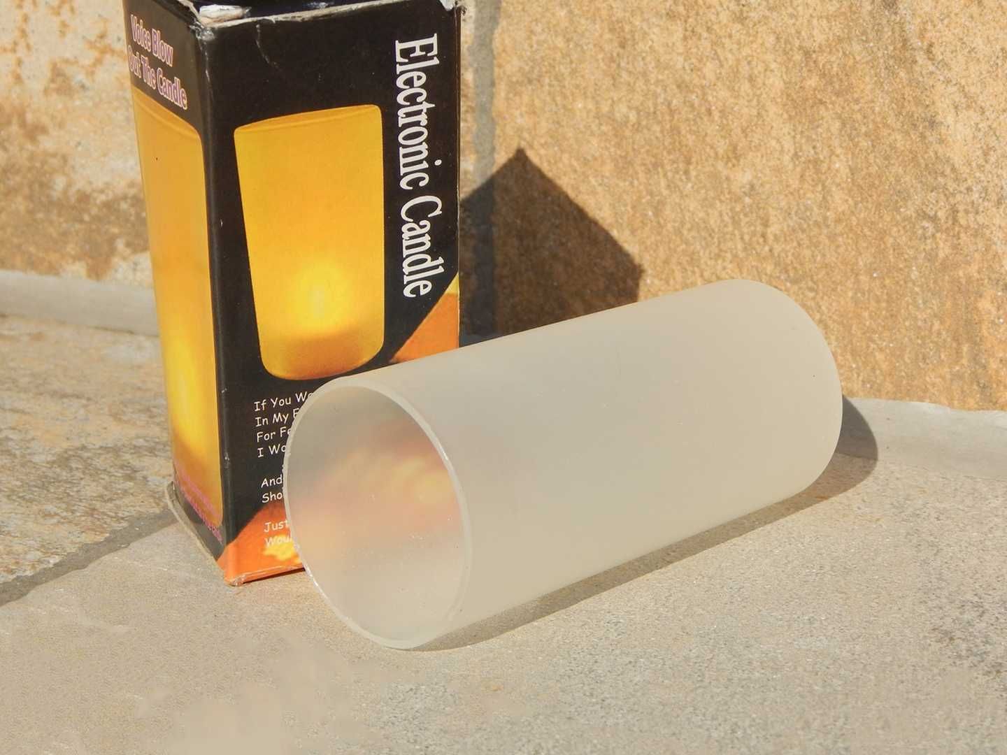 Pahar plastic suport pentru lumanare cu cutie