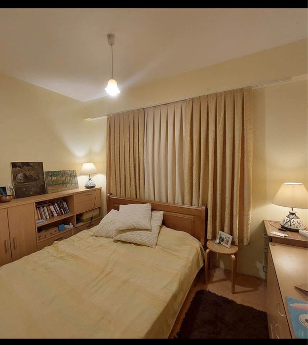 Комплект два броя завеси, цвят светло жълт/шампанско