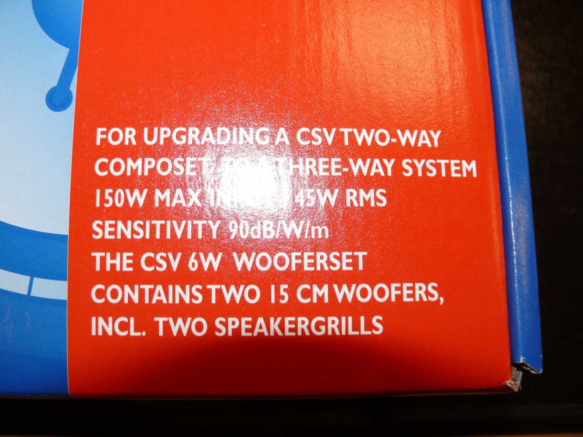Caliber CSV6W, 165мм., 150W Max/45W RMS еднолентови (Woofer)говорители