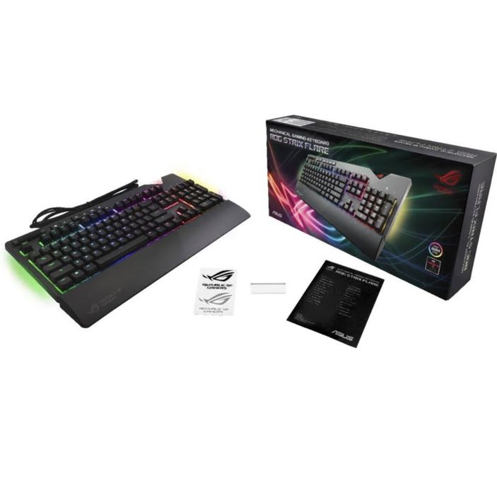 Tastatură mecanică  Asus Gaming  ROG Strix Flare RGB LED, USB, Black