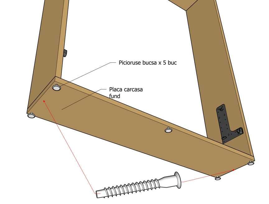 Mecanism  Sistem Pat Rabatabil orizontal vertical cu sau fara canapea