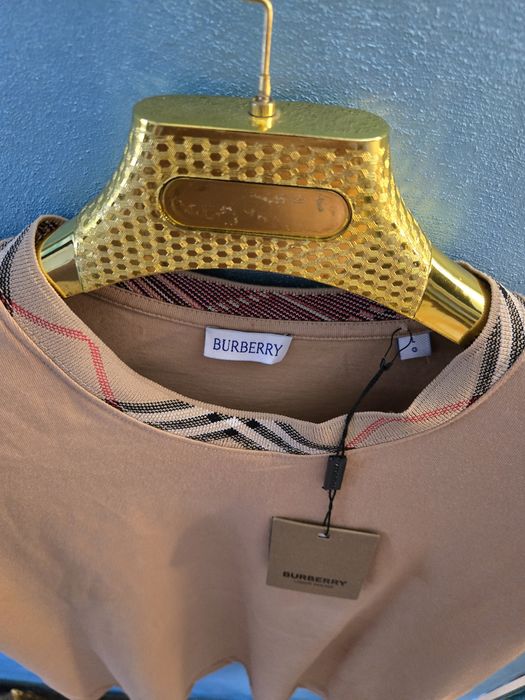 Tricou Burberry clasic crem Premium