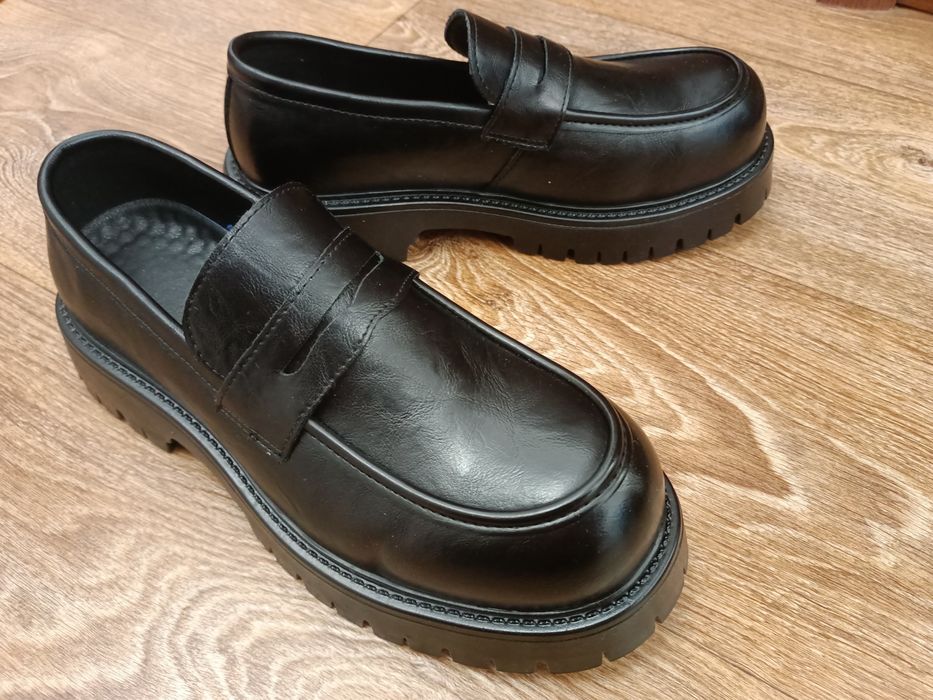 Лоферы мужские 41 размер, кожаные, новые