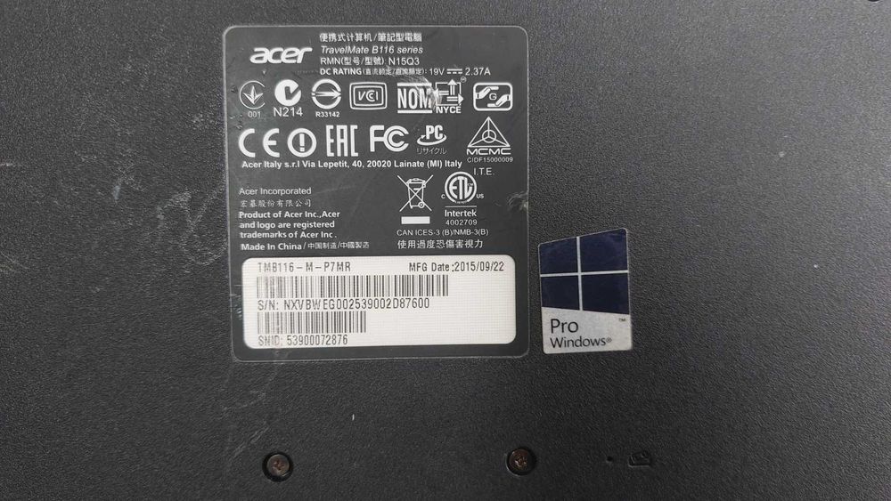 Vand Laptop Acer TravelMate B116-M - 11.6 inch