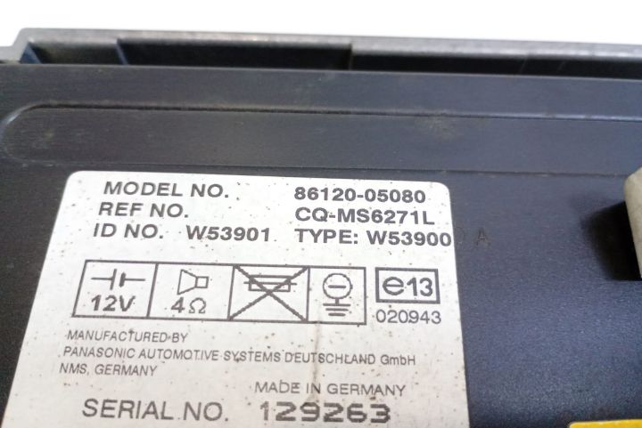 Radio  CD player  8612005080 Toyota Avensis a 2-a generatie T25 (face