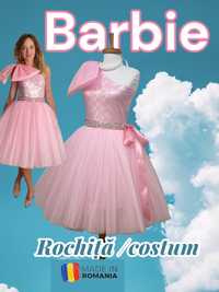 Rochie roz Barbie rochiță ocazie damă made în România