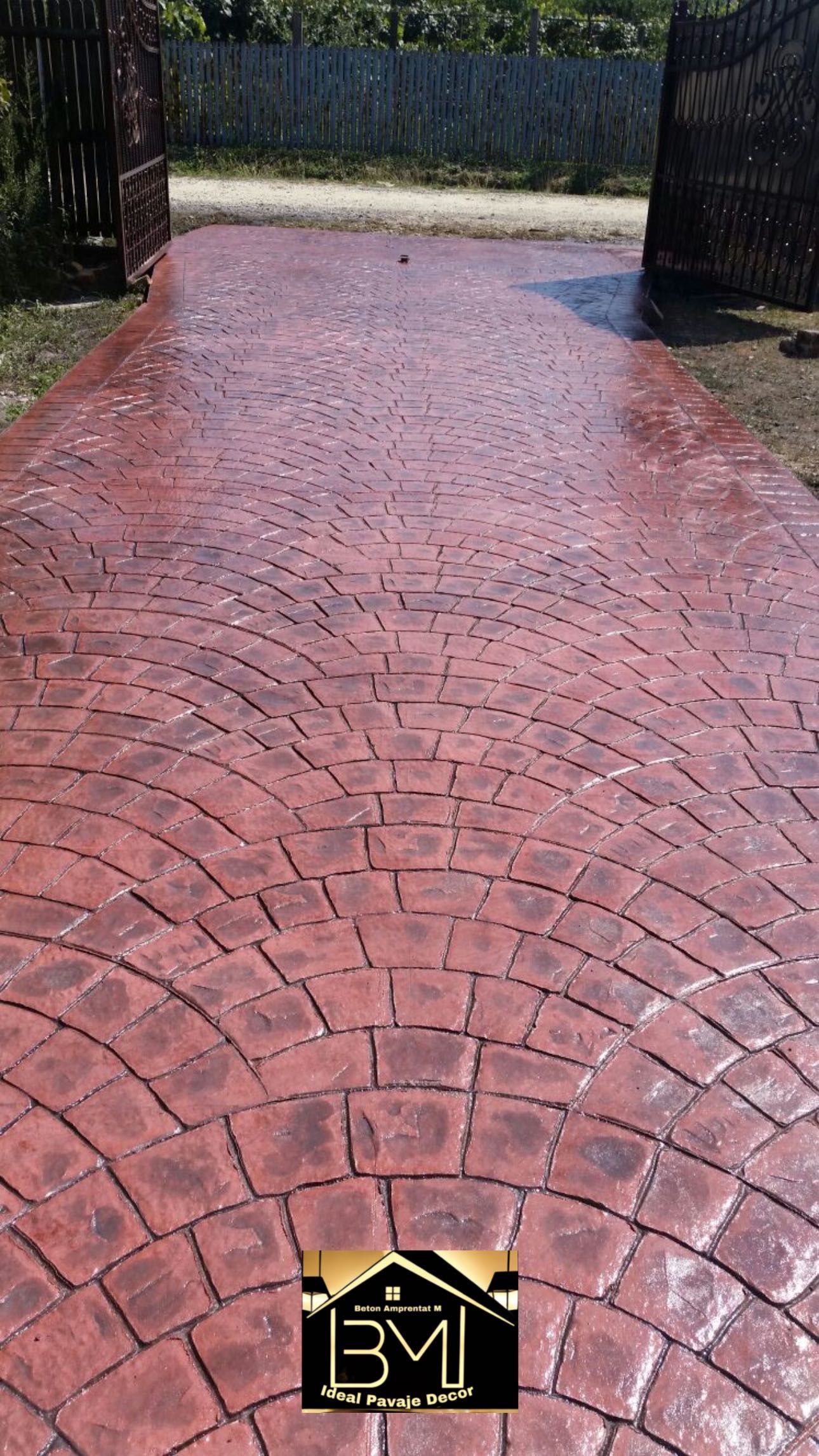 Ideal pavaje decor .Beton amprentat