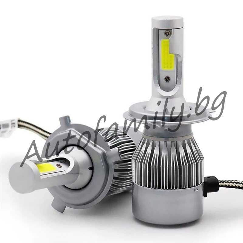 Крушки C6 LED 7,600lm 70W COB H1,H7,H4,Hb3(9005),Hb4(9006),H11,H8 ЛЕД