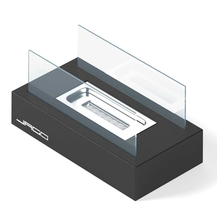Камина на биоетанол настолна стъклени стени 35x18.2x14.6 см ПРОМОЦИЯ