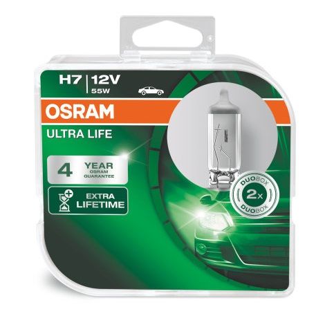 Халогенни крушки OSRAM ULTRA LIFE H1,H4,H7,H11-DUO BOX