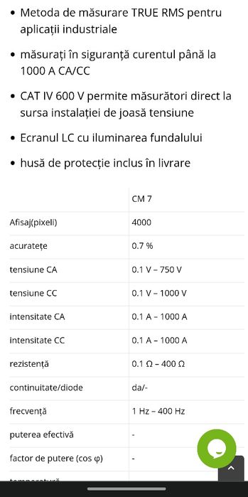 Cleste ampermetric