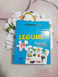 Set puzzle uri legume, fructe, animale domestice si salbatice