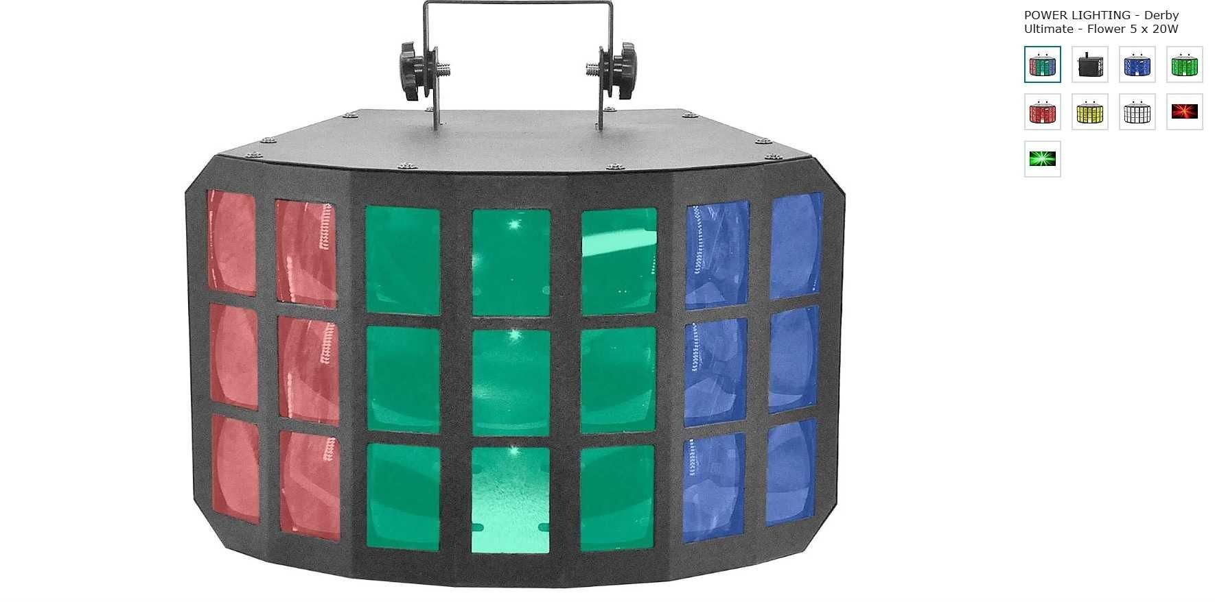 Светлинен LED ефект Derby Ultimate - Flower 5 x 20W, нов !