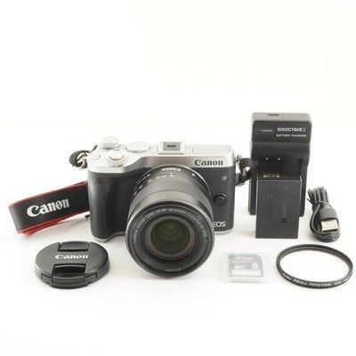 Aparat Foto Mirrorless Canon EOS M6, 24MP cu obiectiv 15-45 F