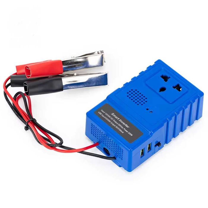 Kit cu panou solar si acumulator iesire priza 220v 200w