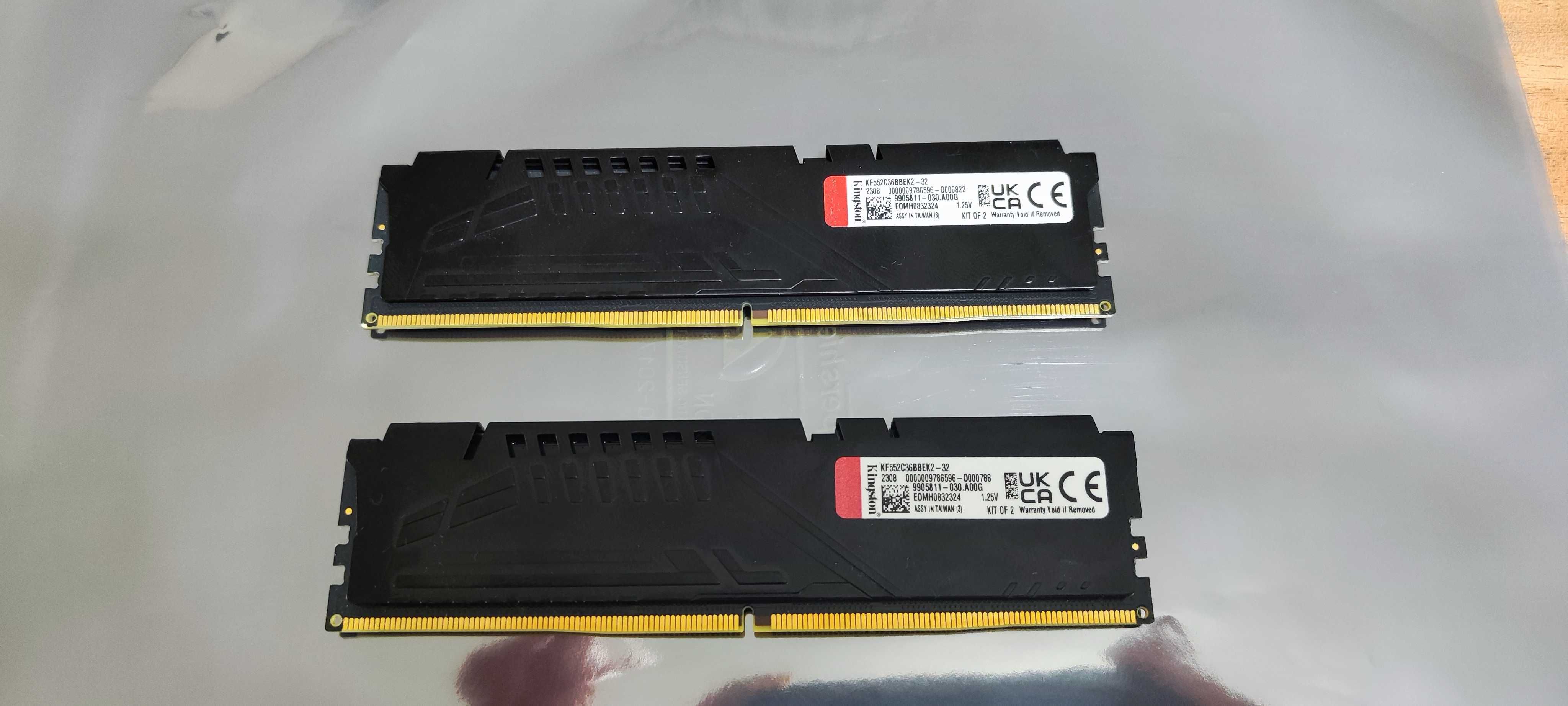 Продавам рам Kingston FURY Beast DDR5 Kit KF552C36BBEK2-32 GB (2x16GB)