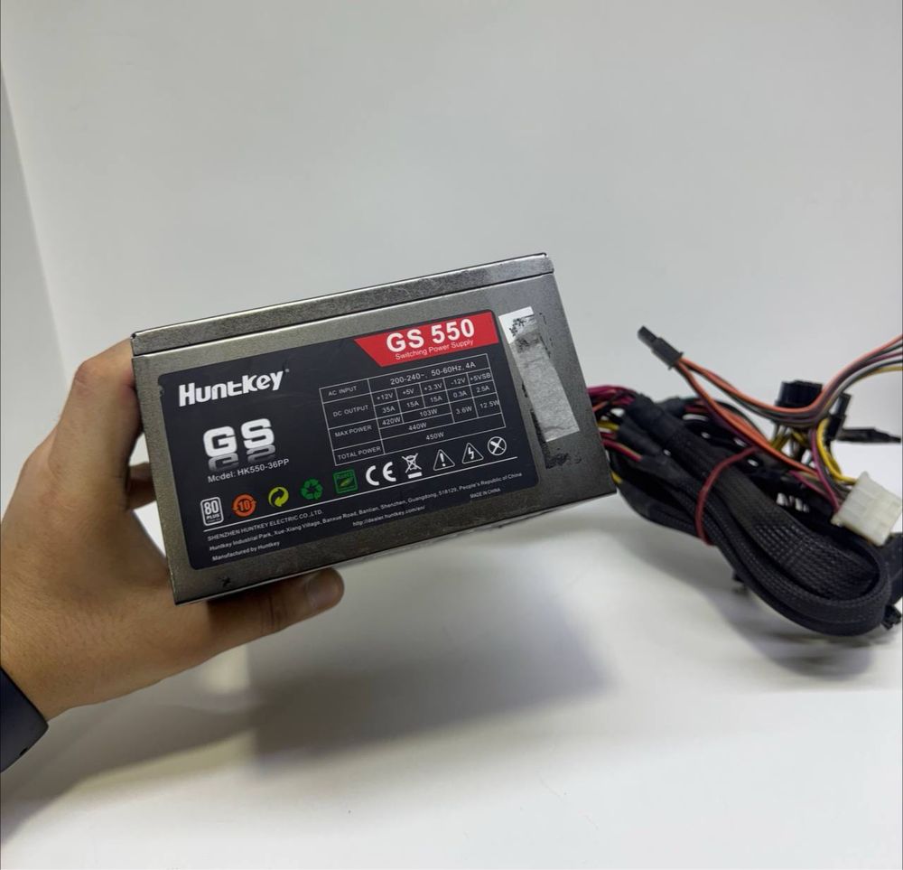 Huntkey 450w 80+ Original blok Sastyanasi zo’r 19ta bor