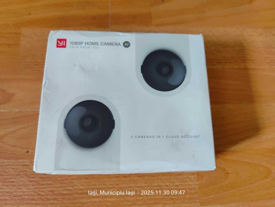 Set 2 camere de Supraveghere Inteligenta Smart YI Home 1080p, Wi-Fi,