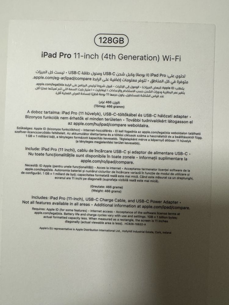 Apple iPad Pro 11-inch 4th Generation 2022