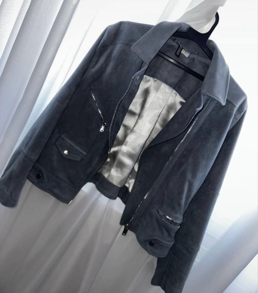 Geaca piele intoarsa marime L , H&M