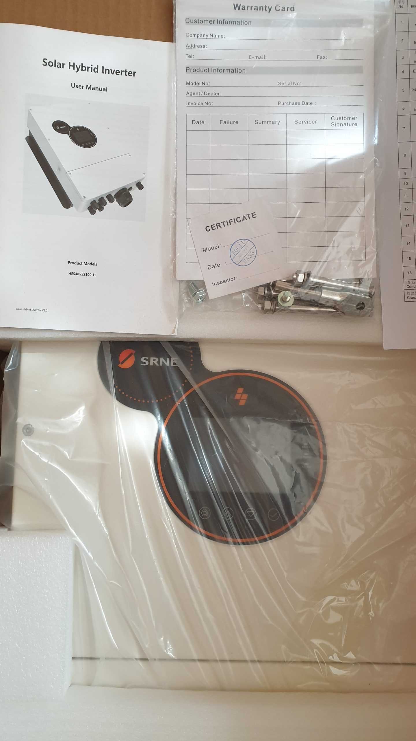 Инвертор 5500W/ 22A MPPT/ PV 6000W / IP 65  off/on grid функция