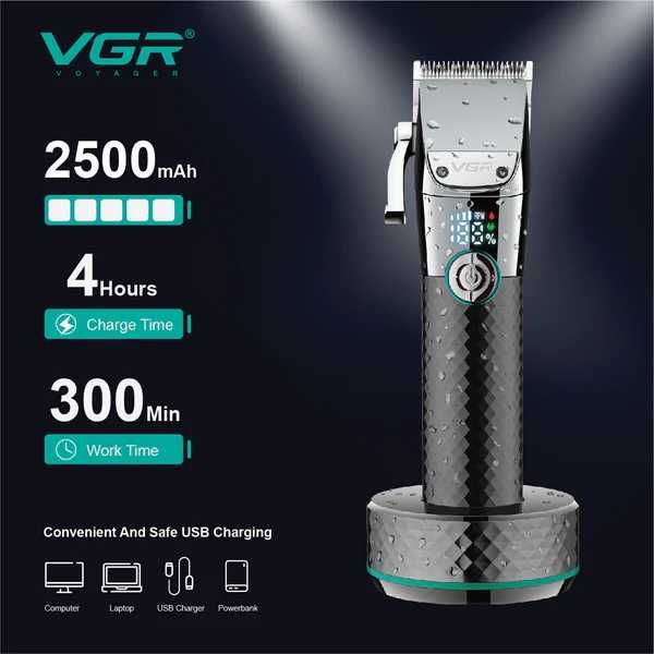 V-682 Професионален Vgr акумулаторен тример - водоустойчив