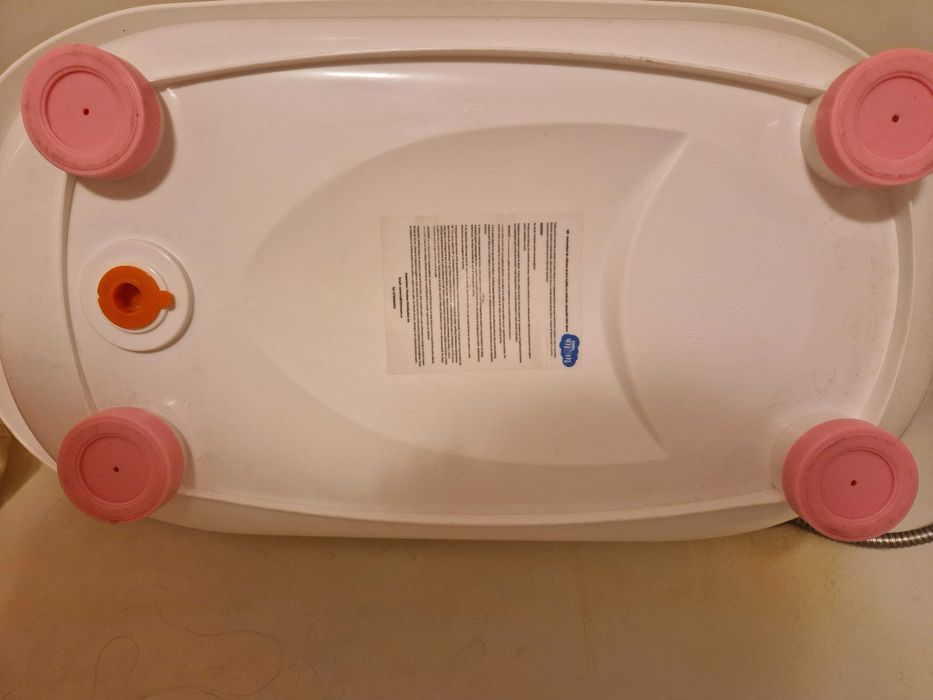 Cadita ergonomica cu reductor detasabil si termometru Little Mom roz