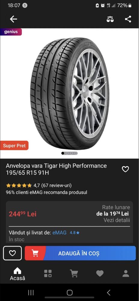 Anvelope DUNLOP SPORT biurespons 195/65/R15