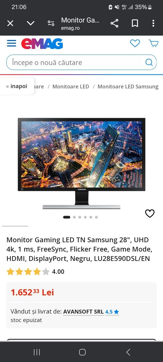 Monitor PC Gaming