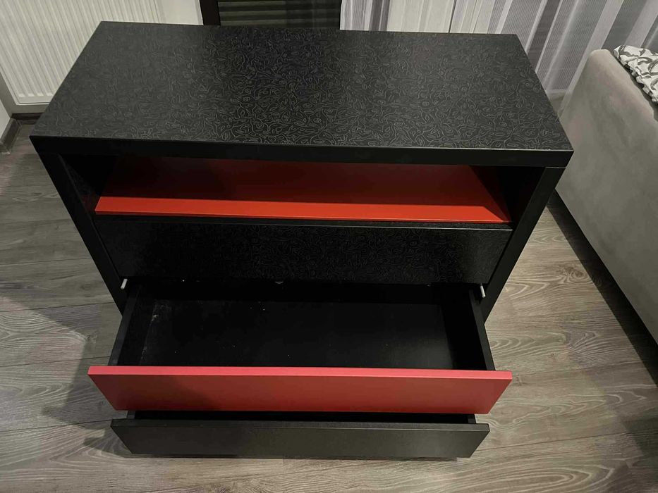 Mobilier cu sertare, spatiu depozitare si blat, in 2 culori