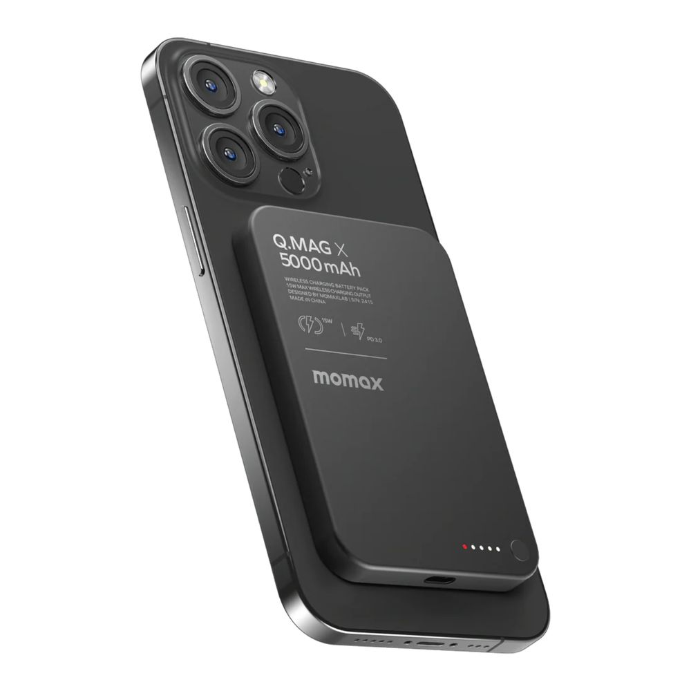 MOMAX Magnetic Wireless Power Bank 5000mAh - Gen 2