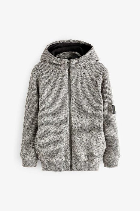 Jachetă cu gluga tricotată fleece băieți NEXT măr 152 12 ani ca noua