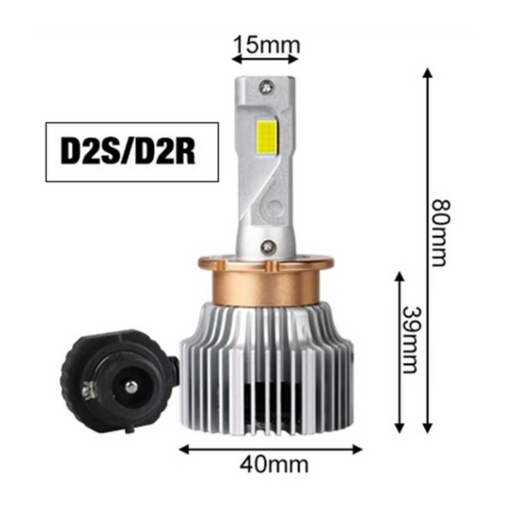 D2S/D2R LED xenon крушки, 70 W, 12000 LM, Canbus D-series, комплект