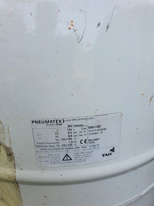 Vas expansiune TAH 100l