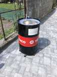 Butoi metalic TEXACO cu chivetă rotundă inox