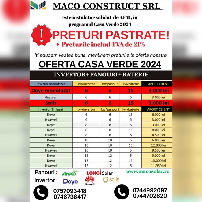 Tansfera-ti dosarul CASA VERDE 2024 la MACO Construct SRL